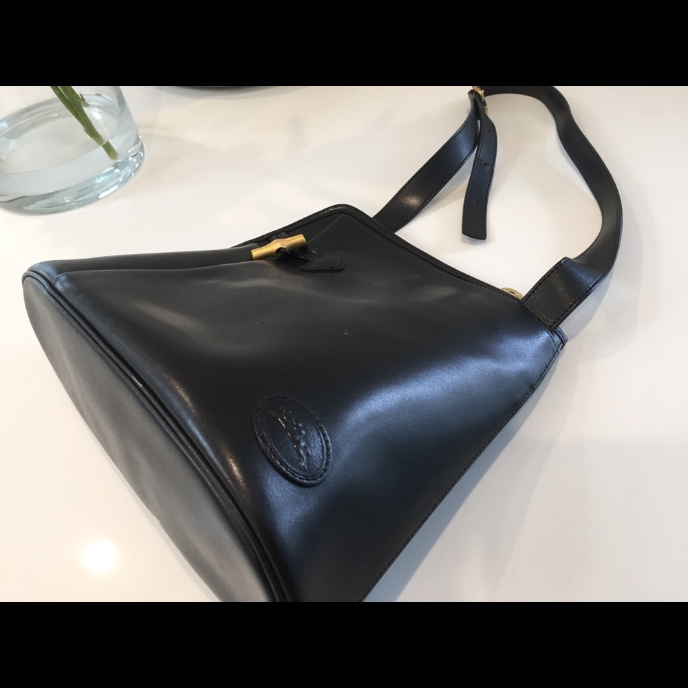 Longchamp leather shoulder bag